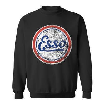 Vintage Esso Gas Station Sign Sweatshirt - Monsterry