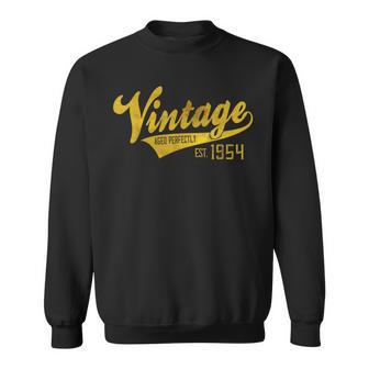 Vintage Est 1954 Aged 70 Yrs Old Bday 70Th Birthday Sweatshirt - Monsterry UK