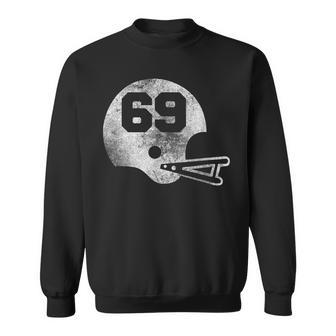 Vintage Football Jersey Number 69 Player Number Sweatshirt - Monsterry DE