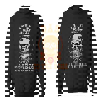 Vintage Fathers Day Dad To The Bone Skull Rocker Dad Sweatshirt - Thegiftio UK