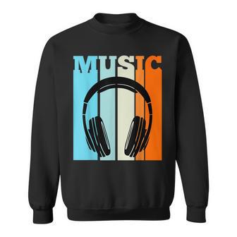 Vintage Headphones Hip Hop Music Rap Rapper Retro Sweatshirt - Monsterry AU