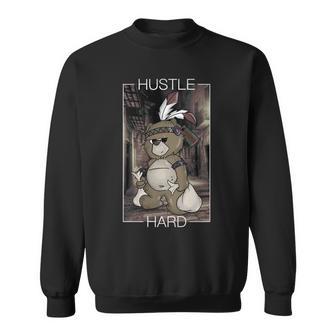 Vintage Hustle Hard Clothing For American Bear Hustler Sweatshirt - Monsterry AU