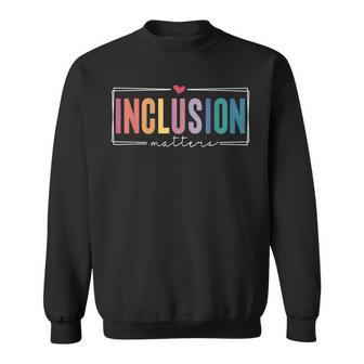 Vintage Inclusion Matters Special Education Neurodiversity Sweatshirt - Monsterry