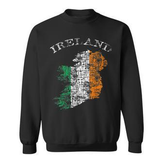 Vintage Ireland Irish Flag Sweatshirt - Seseable
