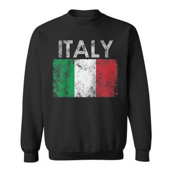 Vintage Italy Italia Italian Flag Pride Sweatshirt - Monsterry