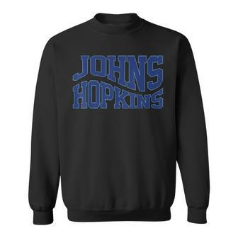Vintage Johns C Hopkins Wave Text Name Hometown Sweatshirt - Seseable