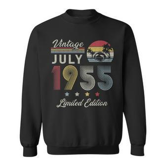 Vintage July 1955 66Th Birthday Retro 66 Years Old Sweatshirt - Monsterry AU