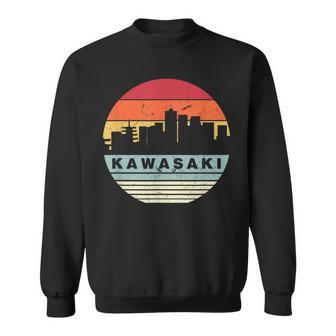 Vintage Kawasaki Skyline Silhouette Sweatshirt - Monsterry