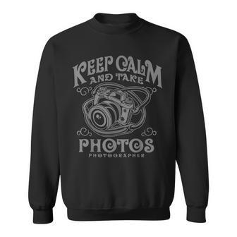 Vintage Keep Calm And Take Photos Camera Sweatshirt - Monsterry DE