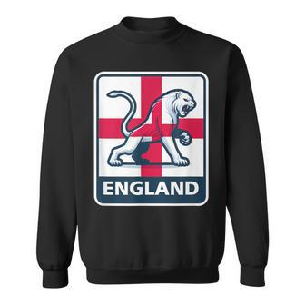 Vintage Lion English Banner Fan England Flag Retro Sweatshirt - Thegiftio UK