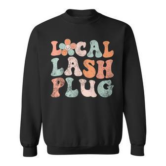 Vintage Local Lash Plug Lash Artist Lash Tech Eyelash Sweatshirt - Monsterry DE