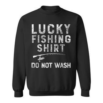 Vintage Lucky Fishing Fisherman Father's Day Sweatshirt - Monsterry UK