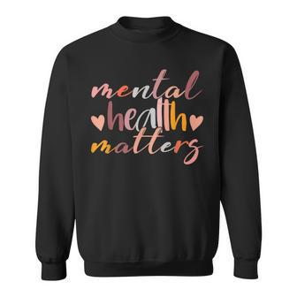 Vintage Mental Health Matter Christmas Birthday Father's Day Sweatshirt - Monsterry