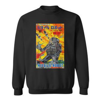 Vintage Graphic Missile Robot Japanese Retro Old Toy Anime Sweatshirt - Monsterry UK