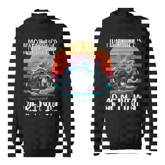 Vintage Monster Truck Are My Jam Retro Sunset Cool Engines Camisa de entrenamiento - Regaloses