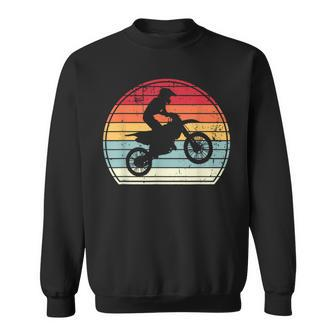 Vintage Motocross Player Retro Style Color 70S 80S Sport Fan Sweatshirt | Mazezy