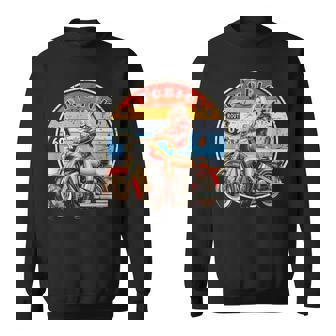 Vintage Motorbike Sexy Pin-Up Biker Sweatshirt - Monsterry