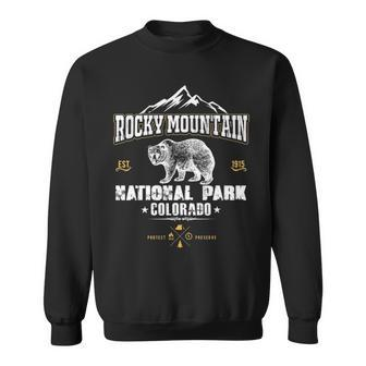 Vintage National Park Rocky Mountain Colorado Sweatshirt | Mazezy