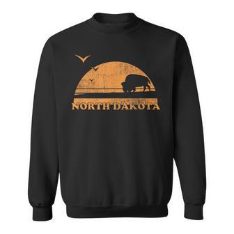 Vintage North Dakota 70S 80S Sunrise Nd Distressed Sweatshirt - Monsterry