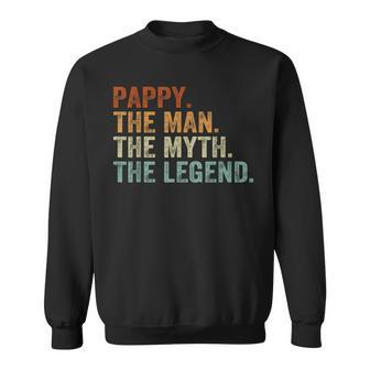 Vintage Pappy The Man The Myth The Legend Father's Day Sweatshirt - Seseable