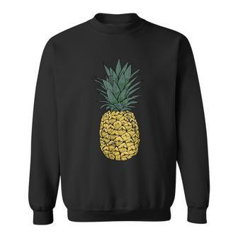 Vintage Pineapple T Cute Fruit Food Clothing Pajama Sweatshirt - Monsterry