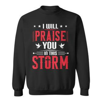 Vintage Praise You In This Storm Lyrics Casting Crowns Jesus Sweatshirt - Seseable