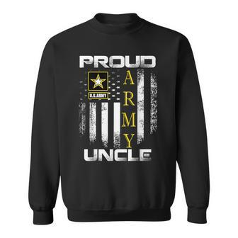 Vintage Proud Army Uncle With American Flag Sweatshirt - Monsterry