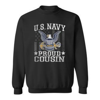Vintage Proud Cousin Us Navy Usn T Sweatshirt - Monsterry DE