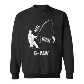 Vintage Reel Cool G-Paw Fishing Fisherman Grandfather Sweatshirt - Monsterry DE