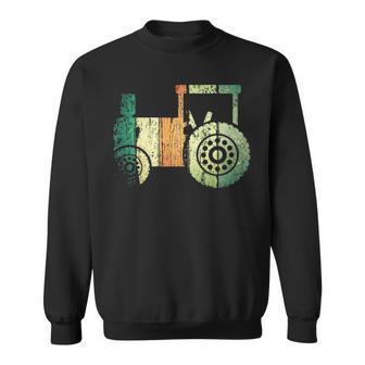Vintage Retro Distressed Tractor Sweatshirt | Mazezy