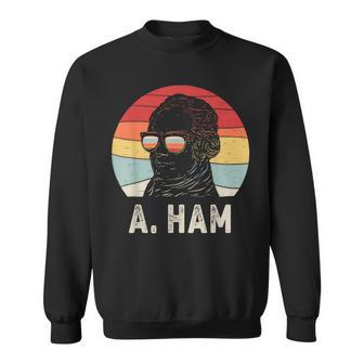 Vintage Retro Hamilton Wearing Sunglasses Sweatshirt - Monsterry CA