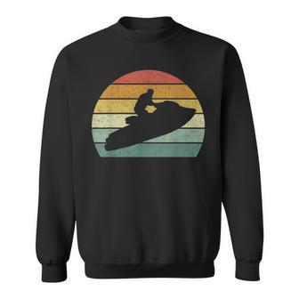 Vintage Retro Jet Ski Athletic Beach Summer Sports Jet Ski Sweatshirt - Monsterry