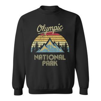 Vintage Retro Olympic National Park Mountain T Sweatshirt - Monsterry AU