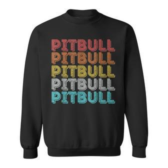 Vintage Retro Pitbull Sweatshirt - Thegiftio UK