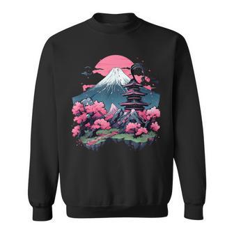 Vintage Sakura Garden Cherry Blossom Japanese Sweatshirt - Geschenkecke