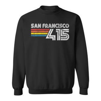 Vintage San Francisco Proud 415 California State Sweatshirt - Monsterry AU