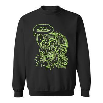 Vintage Scary Movie Graphic Horror Zombie Movie Sweatshirt - Monsterry DE