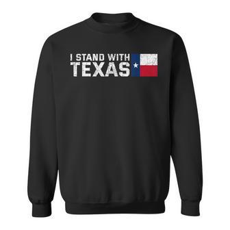 Vintage I Stand With Texas Usa United States Of America Sweatshirt - Monsterry UK