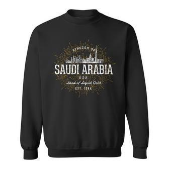 Vintage Style Retro Saudi Arabia Sweatshirt - Monsterry AU