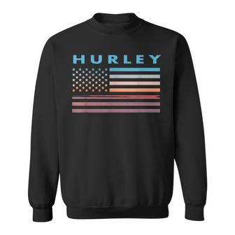 Vintage Sunset American Flag Hurley Mississippi Sweatshirt - Thegiftio UK