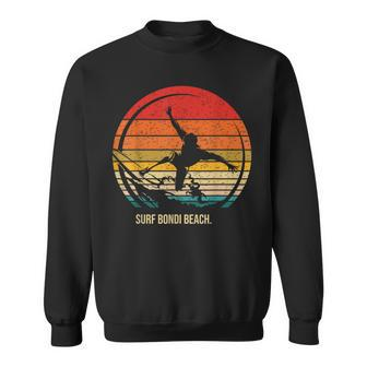 Vintage Surf Bondi Beach Retro Surfer Surfing Sweatshirt - Monsterry