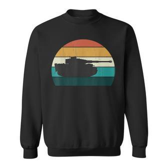 Vintage Tiger Tank World War 2 Ww2 History Retro Sunset S Sweatshirt - Seseable