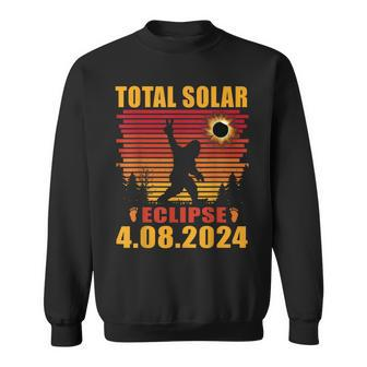 Vintage Total Solar Eclipse 04082024 Sasquatch Bigfoot Sweatshirt | Mazezy