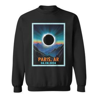 Vintage Total Solar Eclipse 2024 Paris Arkansas Sweatshirt | Mazezy