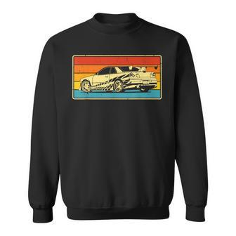 Vintage Tuner Car Skyline Graphic Retro Racing Drift Sweatshirt - Monsterry