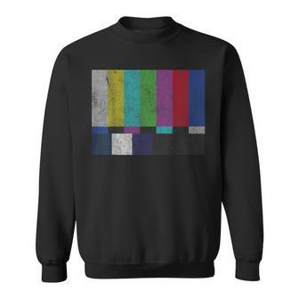 Vintage Tv Test Pattern Color Bars Sweatshirt - Monsterry DE