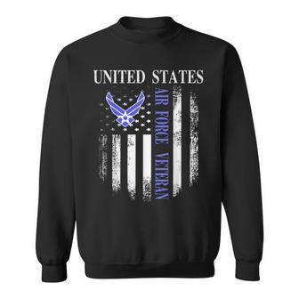 Vintage United States Air Force Veteran With American Flag Sweatshirt - Monsterry AU