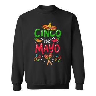 Vintage Viva Mexico 5 De Mayo Happy 5 De Mayo Cinco De Sweatshirt | Mazezy
