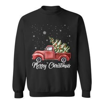 Vintage Wagon Christmas Tree On Car Xmas Vacation Sweatshirt - Seseable