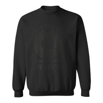 Vinyl Record Retro Record Dj Gray Sweatshirt - Geschenkecke